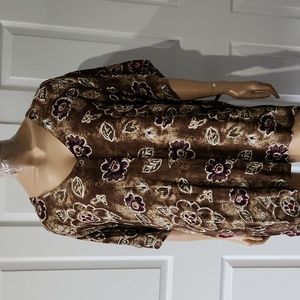 Casual Trendy Multicolor V Neck Button Lightweight Summer Shirt Plus Size 24W